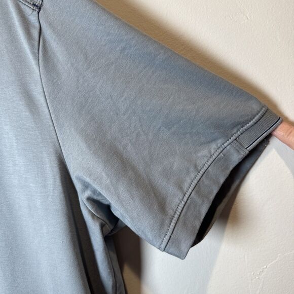 Tommy Bahama Island Zone Short Sleeve Shirt Men's Size Medium Gray Blue - Picture 5 of 12